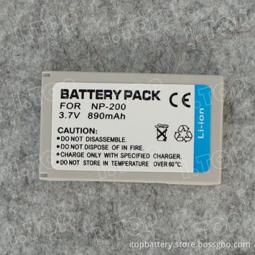 3.7V 890mAh Digital camera battery for Minolta NP-200